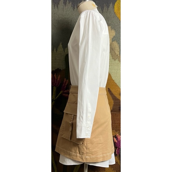 Veronica Beard Jennings Khaki Dress 8 - Picture 5 of 16